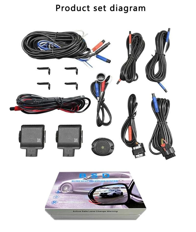 77GHz Radar Blind Spot Detection System for Safer Lane Changes-24G monochrome  D4