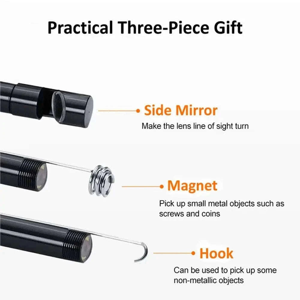 7mm USB-C Endoscope Camera IP67 Waterproof with LED for Android & PC-7mm Soft Cable / 1.5m