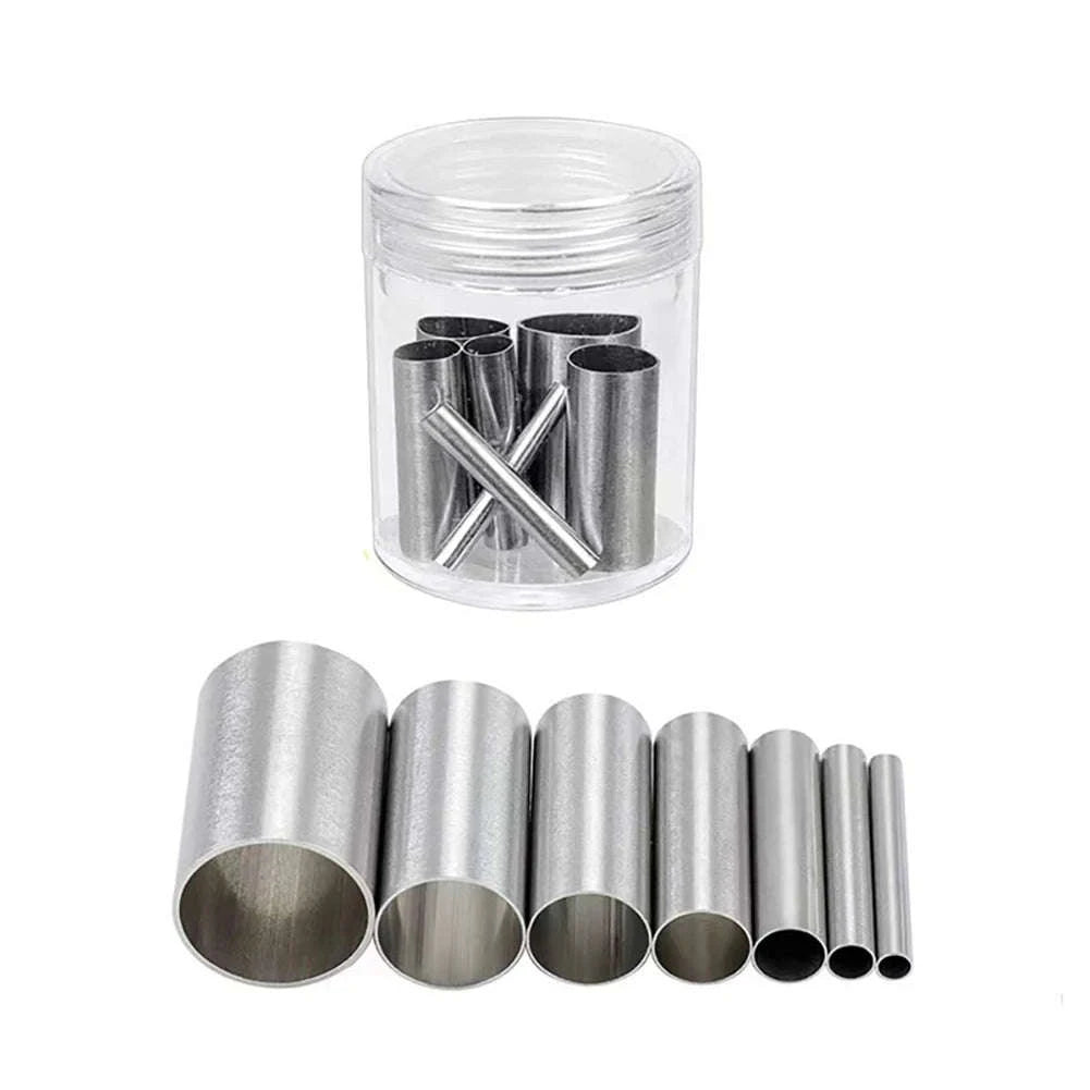 7pcs Stainless Steel Round Hole Cutter Set for Clay & Pottery-United States / 7pcs
