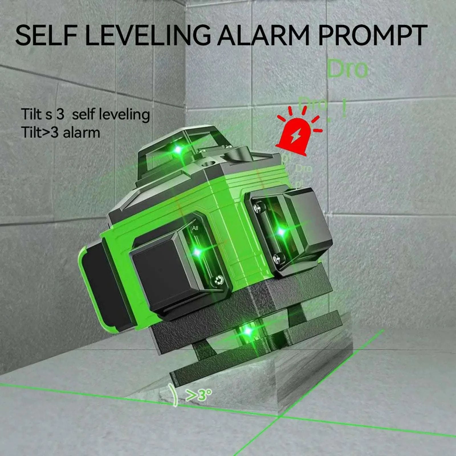 8/12/16 Lines Laser Level with Self-Leveling and Tripod Stand-