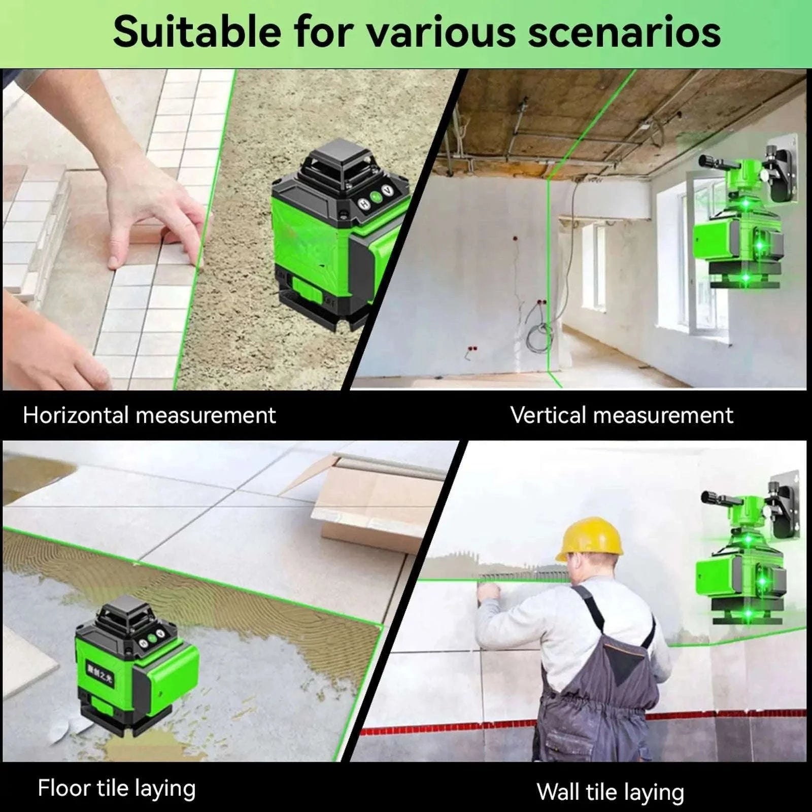 8/12/16 Lines Laser Level with Self-Leveling Tripod-16 line / Poland