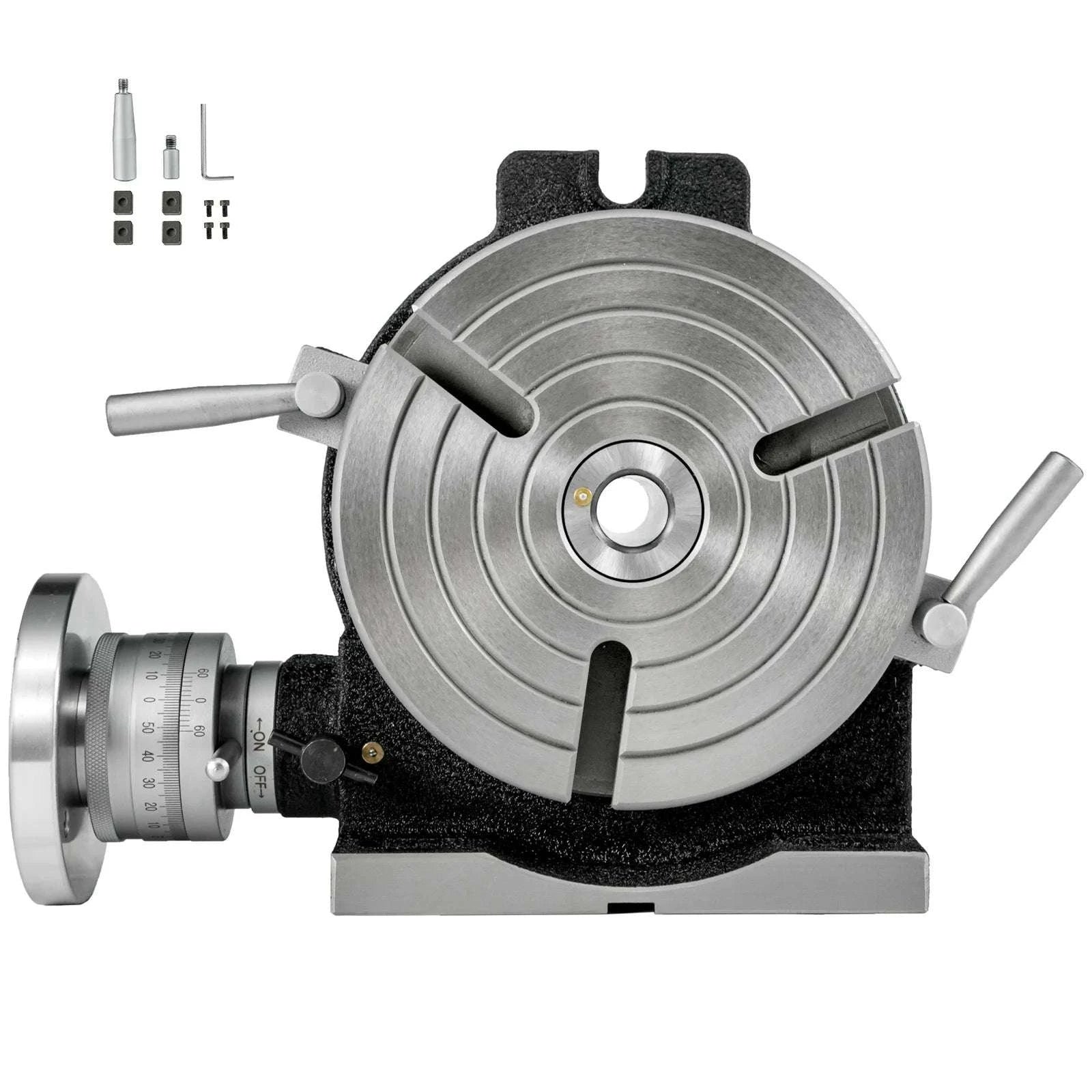 8" 200mm Milling Rotary Table Horizontal Vertical MT3 360° Precision-8-inch 4-slot / GERMANY