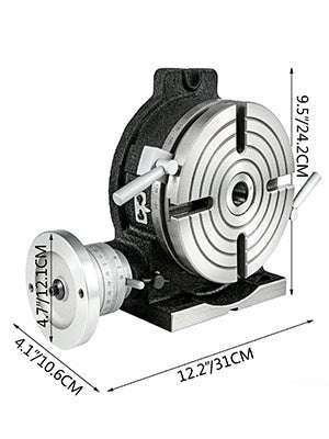 8" 200mm Milling Rotary Table Horizontal Vertical MT3 360° Precision-8-inch 4-slot / GERMANY