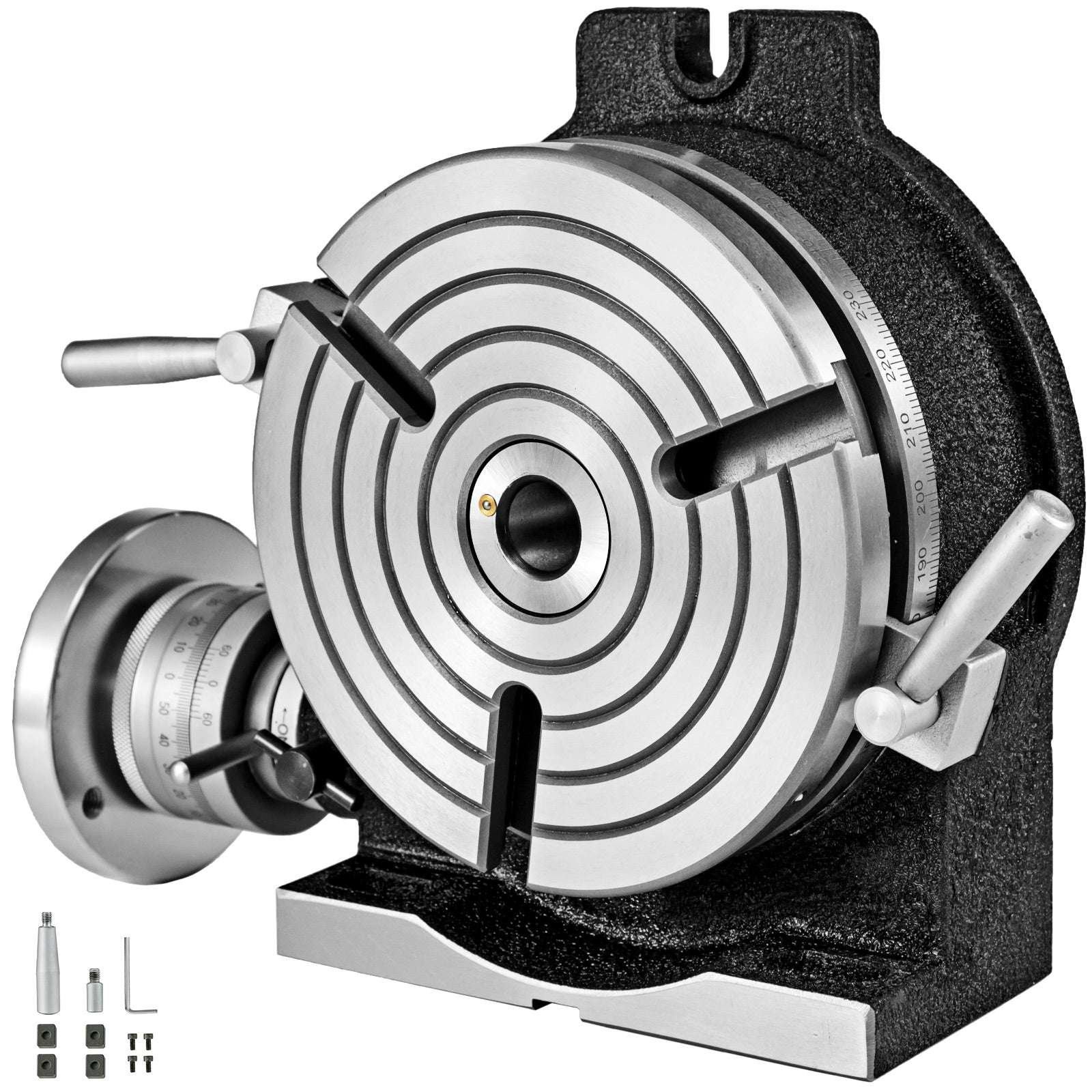 8" 200mm Milling Rotary Table Horizontal Vertical MT3 360° Precision-8-inch 4-slot / GERMANY