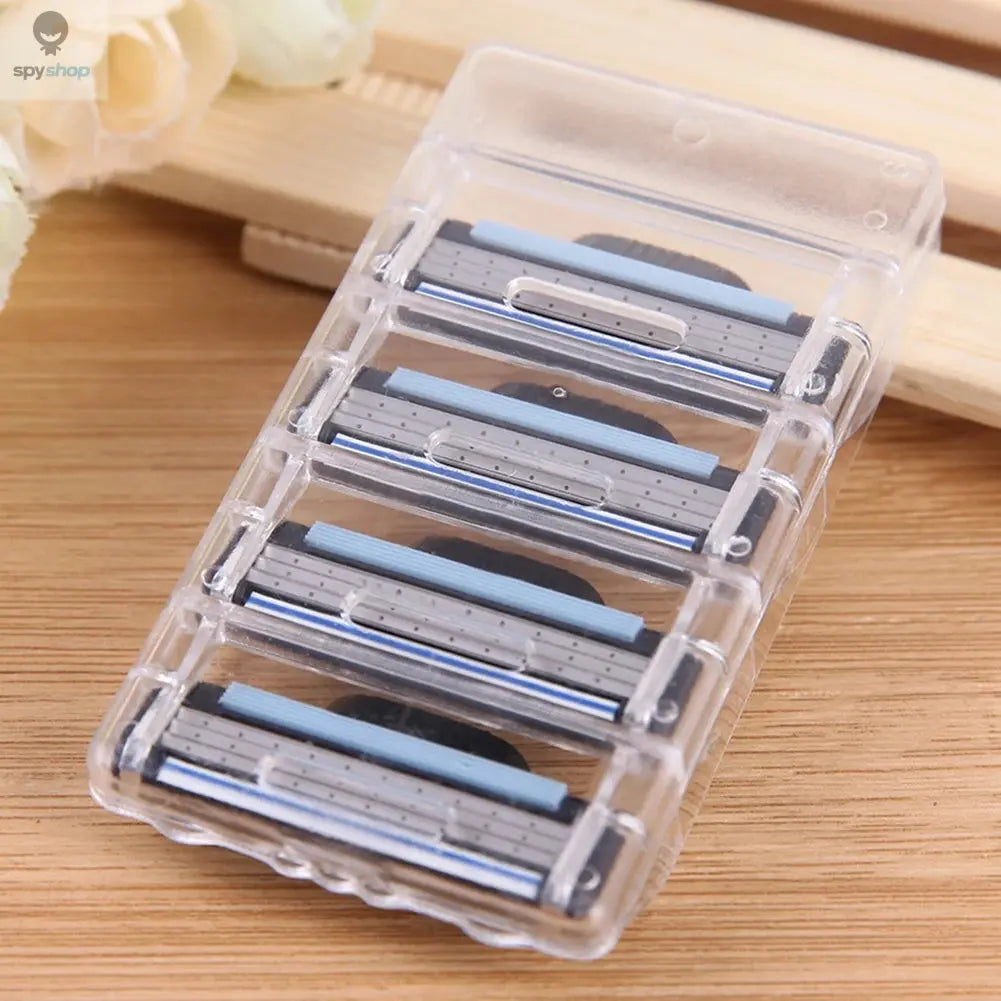 8-60Pcs  Stainless Steel Blade Sharp 3 Layer Men's Classic Razor Blade for Gillette Mach 3 Manual Razor Vintage Water Wash Razor Spy-shop.com