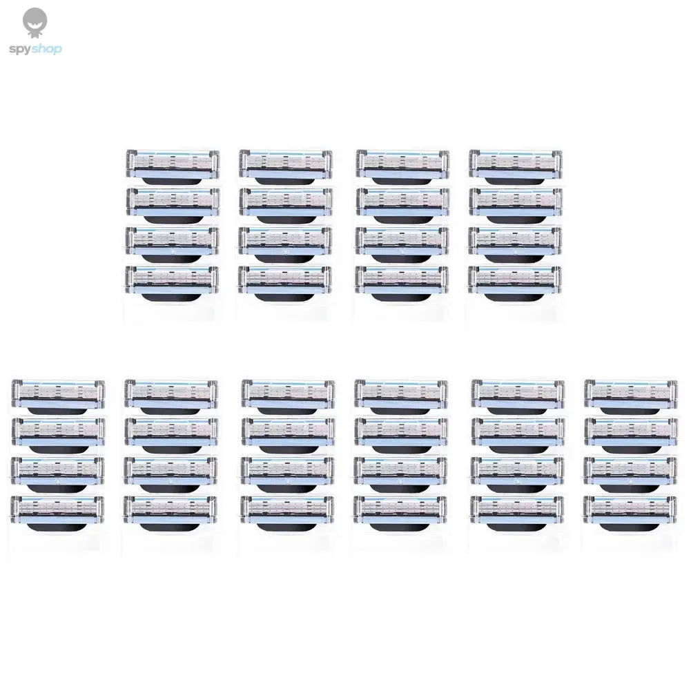 8-60Pcs  Stainless Steel Blade Sharp 3 Layer Men's Classic Razor Blade for Gillette Mach 3 Manual Razor Vintage Water Wash Razor Spy-shop.com