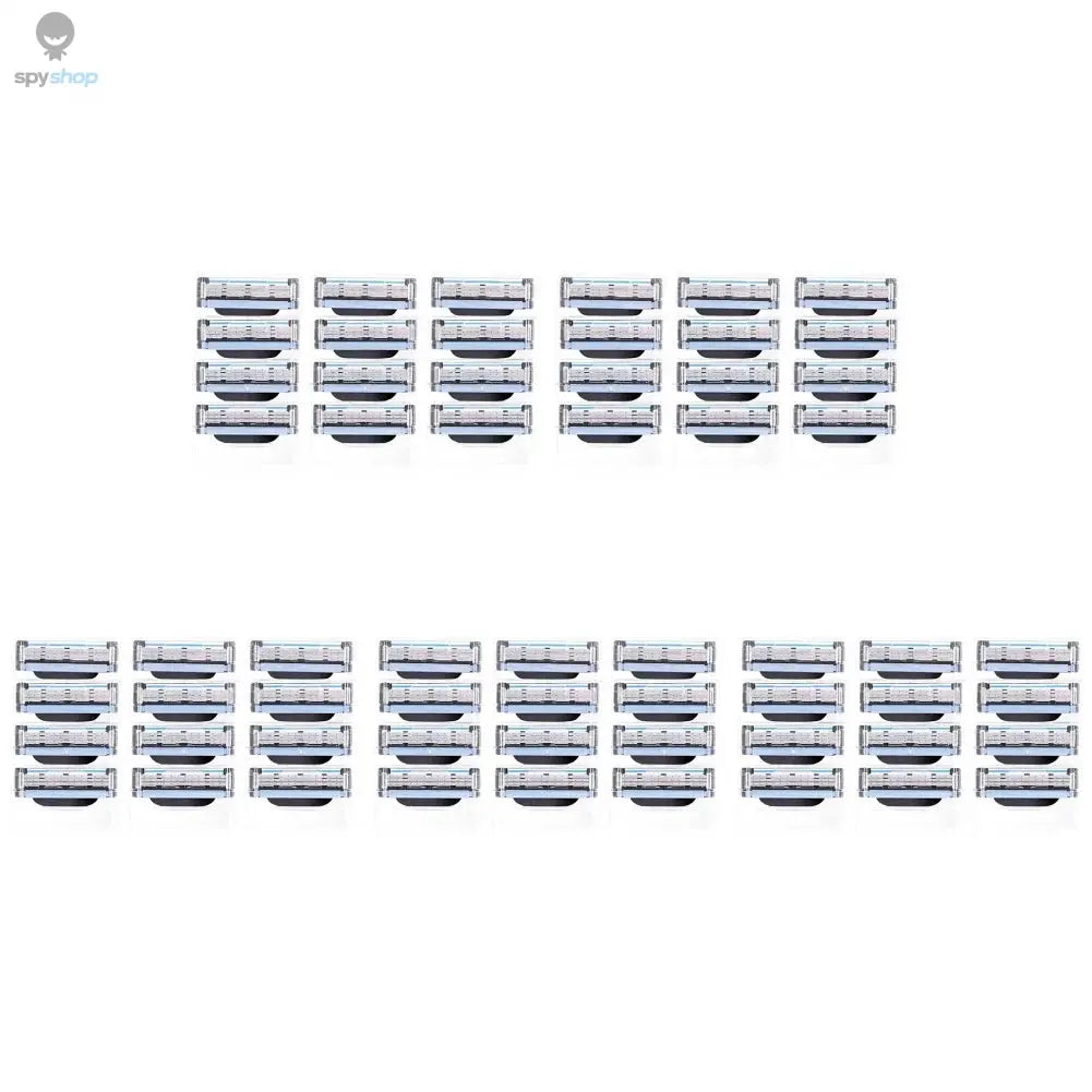 8-60Pcs  Stainless Steel Blade Sharp 3 Layer Men's Classic Razor Blade for Gillette Mach 3 Manual Razor Vintage Water Wash Razor 
