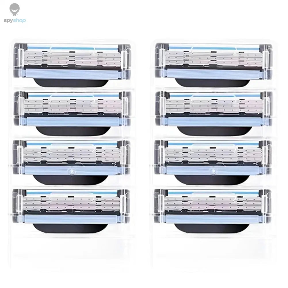 8-60Pcs  Stainless Steel Blade Sharp 3 Layer Men's Classic Razor Blade for Gillette Mach 3 Manual Razor Vintage Water Wash Razor 