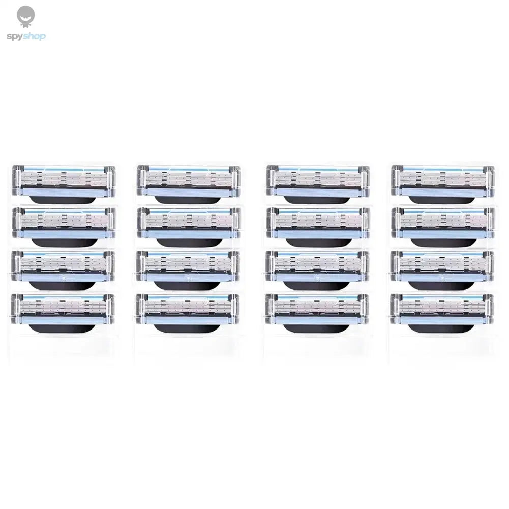 8-60Pcs  Stainless Steel Blade Sharp 3 Layer Men's Classic Razor Blade for Gillette Mach 3 Manual Razor Vintage Water Wash Razor 