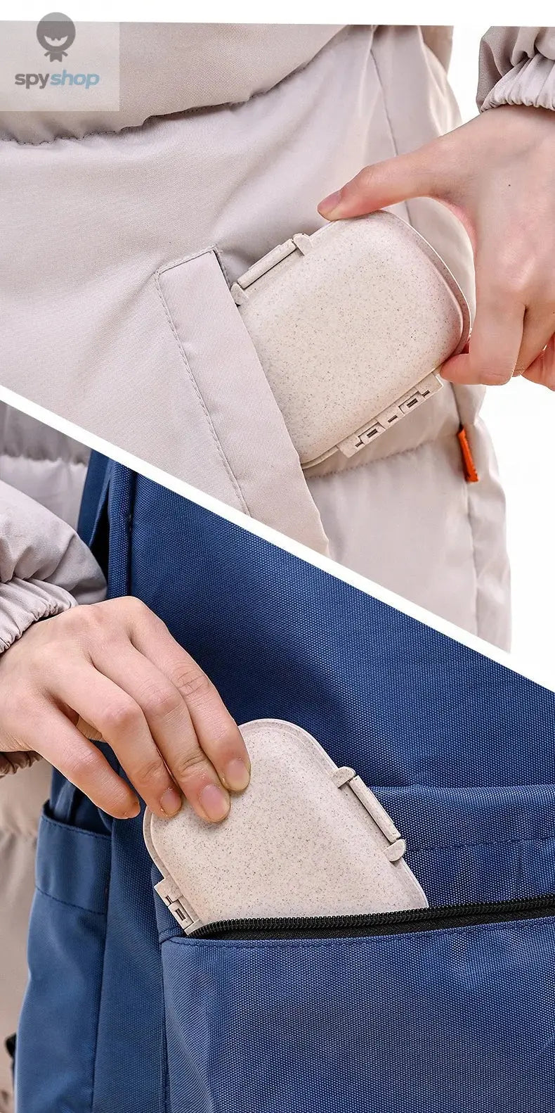 8 Grids Organizer Container For Tablets Travel Pill Box With Seal Ring Small Box For Tablets Wheat Straw Container For Medicines Spy-shop.com