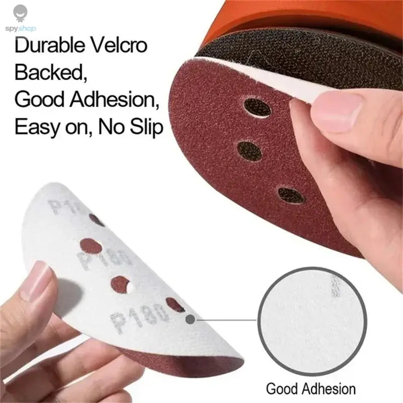 8 Hole 125mm Sandpaper Woodworking Metal Grinding Disc Abrasive Polishing Tool 40/1000/2000 Grit Sanding Discs 