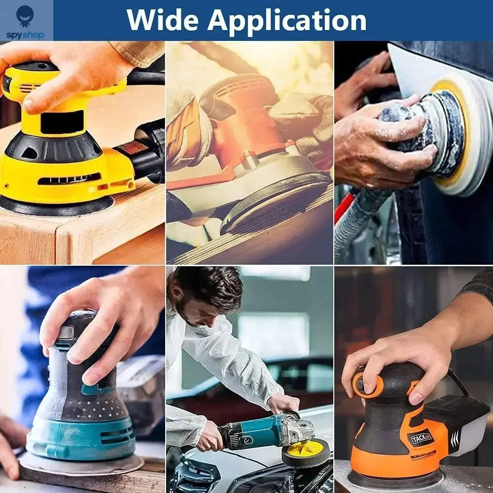 8 Hole 125mm Sandpaper Woodworking Metal Grinding Disc Abrasive Polishing Tool 40/1000/2000 Grit Sanding Discs 