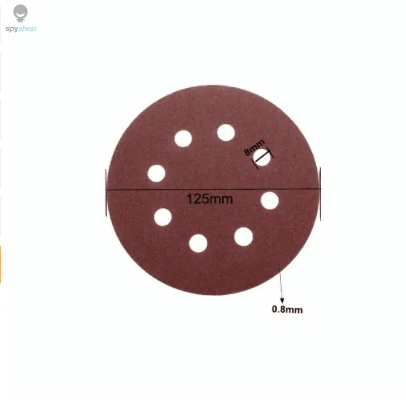 8 Hole 125mm Sandpaper Woodworking Metal Grinding Disc Abrasive Polishing Tool 40/1000/2000 Grit Sanding Discs 
