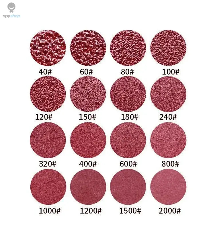 8 Hole 125mm Sandpaper Woodworking Metal Grinding Disc Abrasive Polishing Tool 40/1000/2000 Grit Sanding Discs 