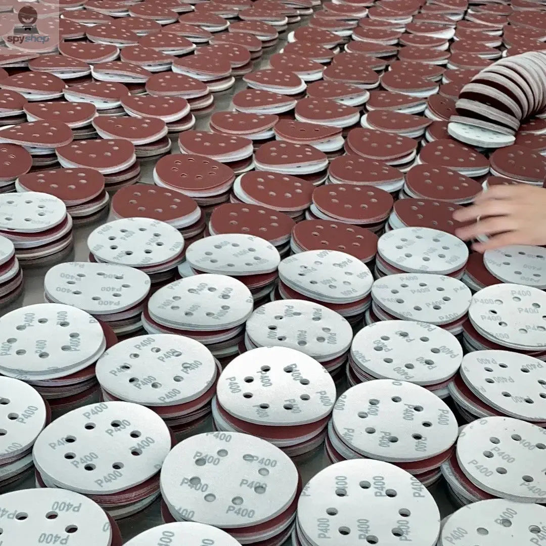 8 Hole 125mm Sandpaper Woodworking Metal Grinding Disc Abrasive Polishing Tool 40/1000/2000 Grit Sanding Discs 