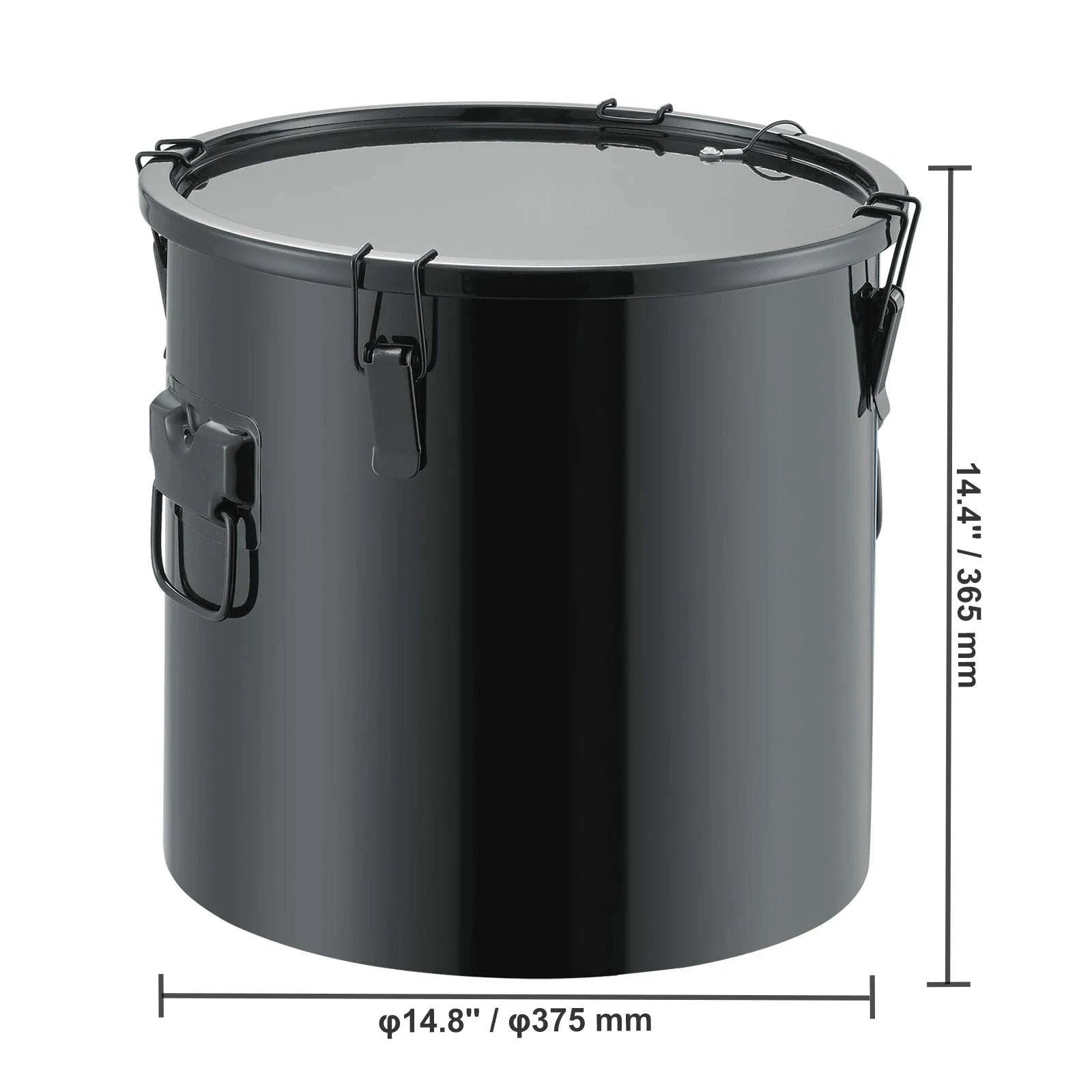 8 Gallon Carbon Steel Fryer Grease Bucket-StainlessSteel8gal / Poland