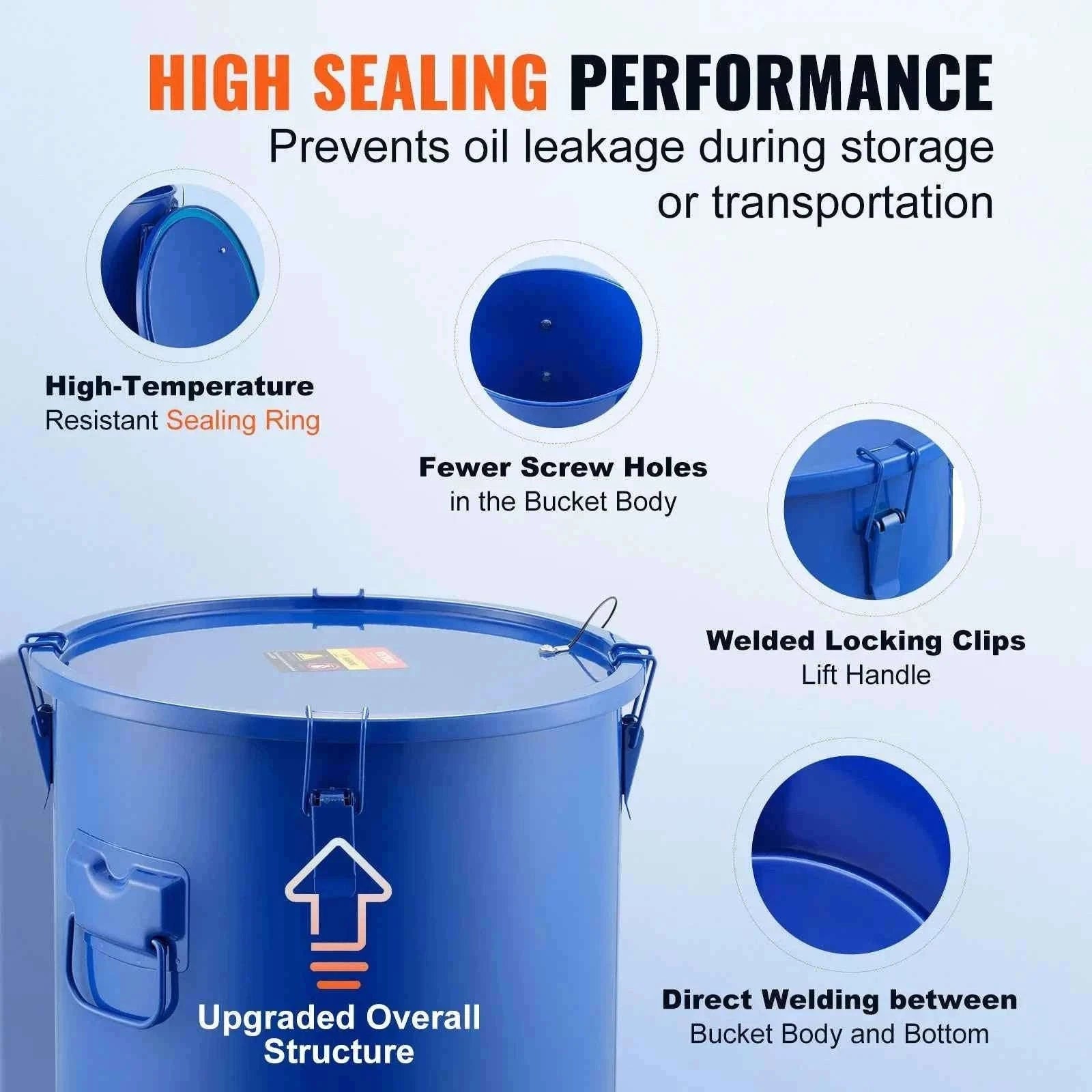 8 Gallon Carbon Steel Fryer Grease Bucket-StainlessSteel8gal / Poland