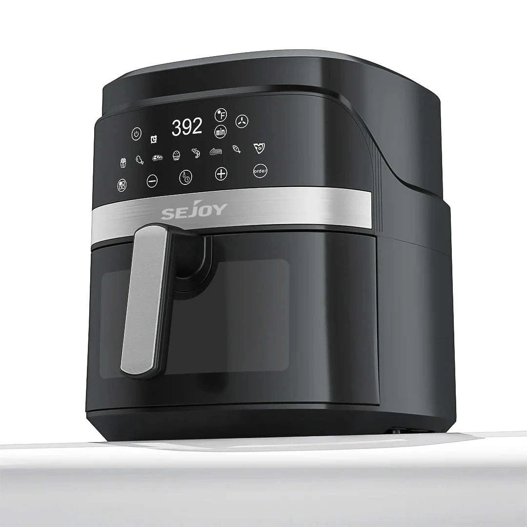 8-in-1 6 Quart Electric Air Fryer Oven-United States / black