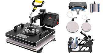 8-in-1 Heat Press Machine 12x15 & 15x15 Sublimation Kit-8 in 1 12 x 15 inch / spain