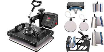 8-in-1 Heat Press Machine 12x15 & 15x15 Sublimation Kit-8 in 1 12 x 15 inch / spain