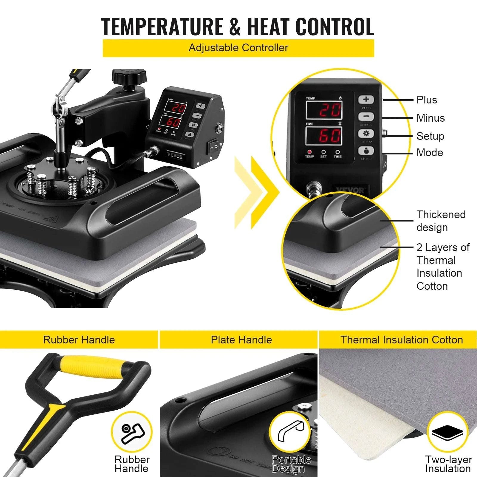 8-in-1 Heat Press Machine 12x15 Combo for T-Shirts, Mugs, Caps-Blue / United States