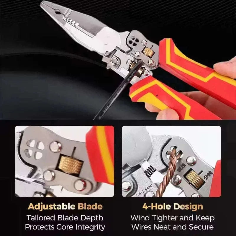 8-in-1 Multi-Function Wire Stripper, Cutter & Crimping Pliers Tool-Default Title