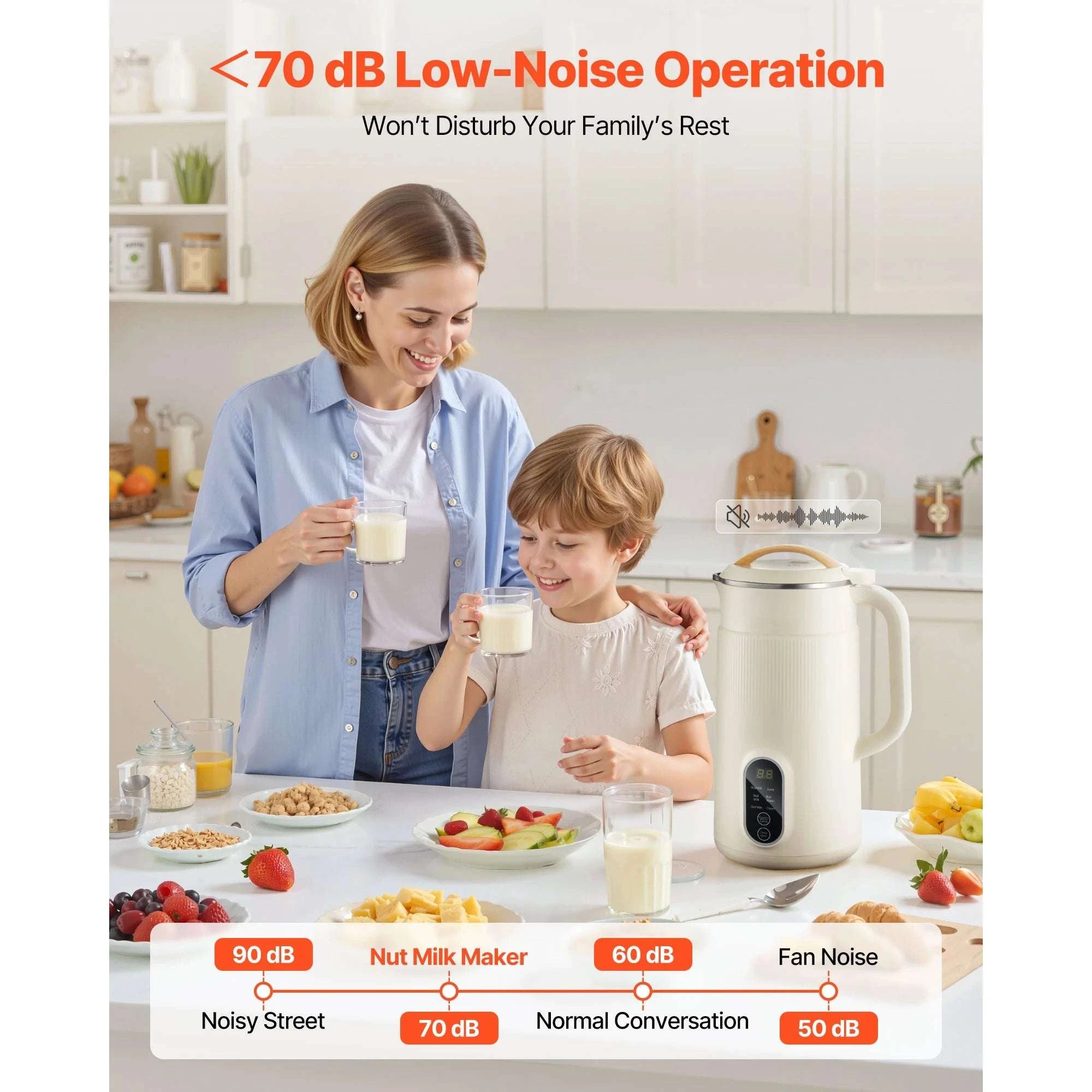 8-in-1 Nut Milk Maker with Self-Cleaning & 12-Hour Timer-600ML / United States
