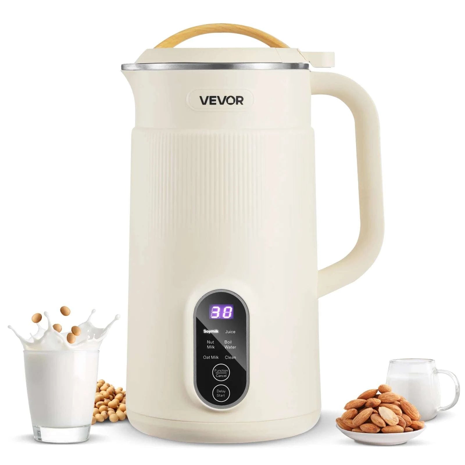 8-in-1 Nut Milk Maker with Self-Cleaning & 12-Hour Timer-600ML / United States