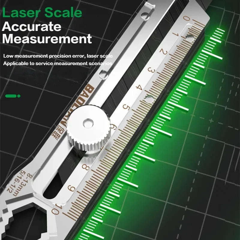 8‑in‑1 Stainless Steel Utility Knife Box Cutter-10 Blades