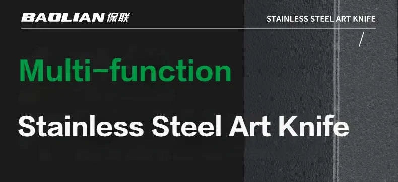 8‑in‑1 Stainless Steel Utility Knife Box Cutter-10 Blades