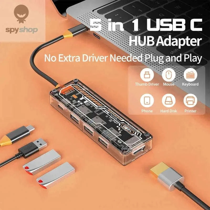 8-in-1 USB-C Docking Station Hub for MacBook Pro & Air-10in1 -SW10V
