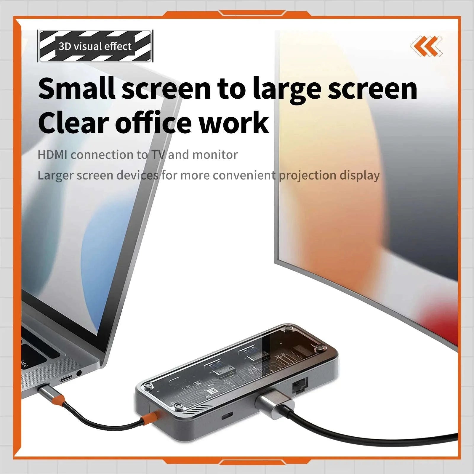 8‑in‑1 USB‑C Docking Station Hub for MacBook Pro & Air-10in1 -SW10V