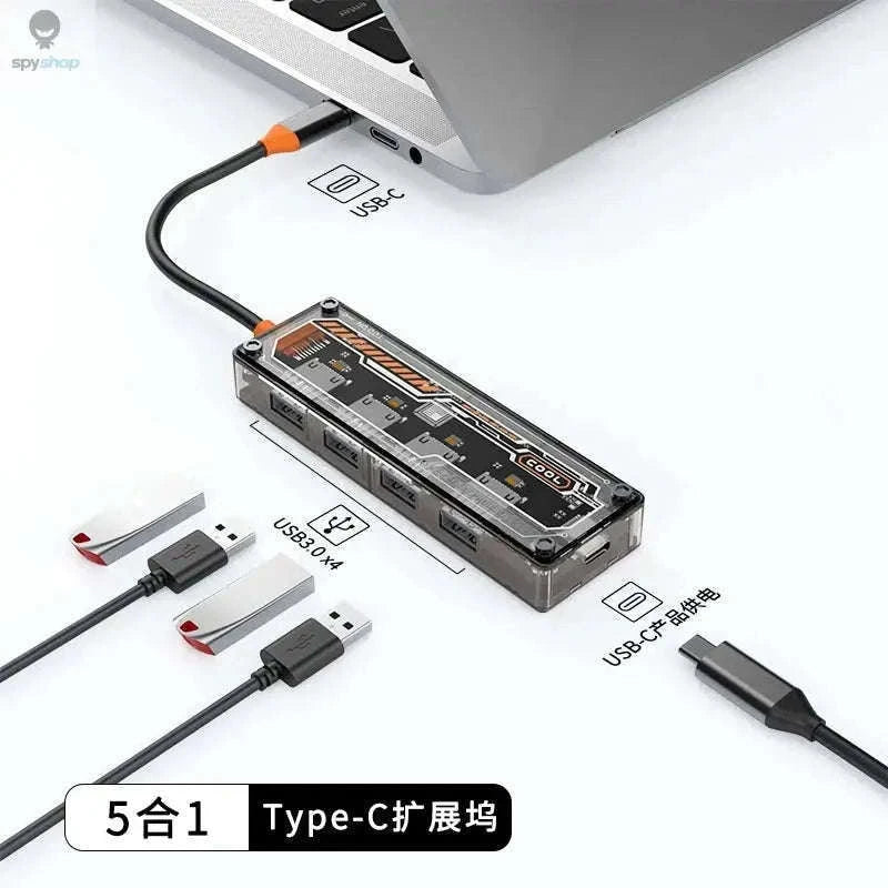 8-in-1 USB-C Docking Station Hub for MacBook Pro & Air-10in1 -SW10V