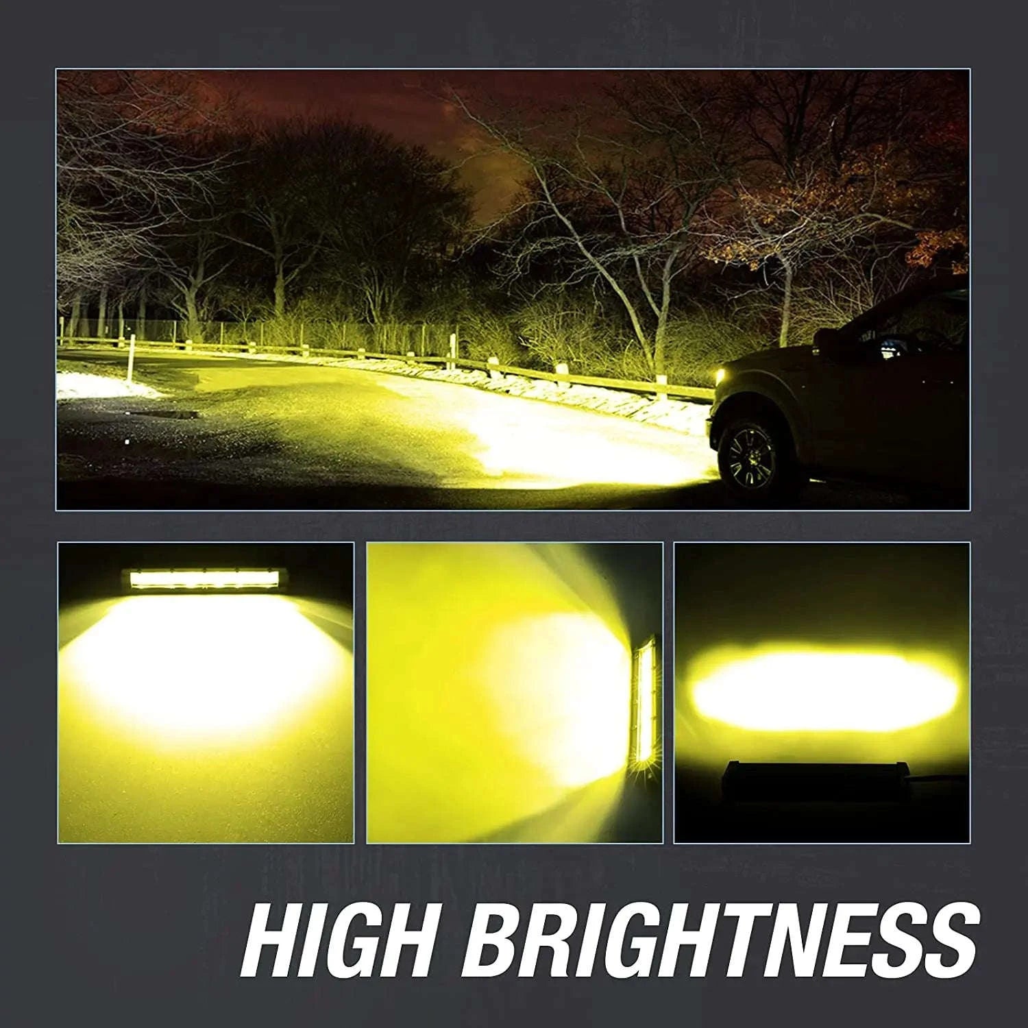 8 Inch 12V 24V Slim LED Light Bar Spotlight-1pc 8 inch white