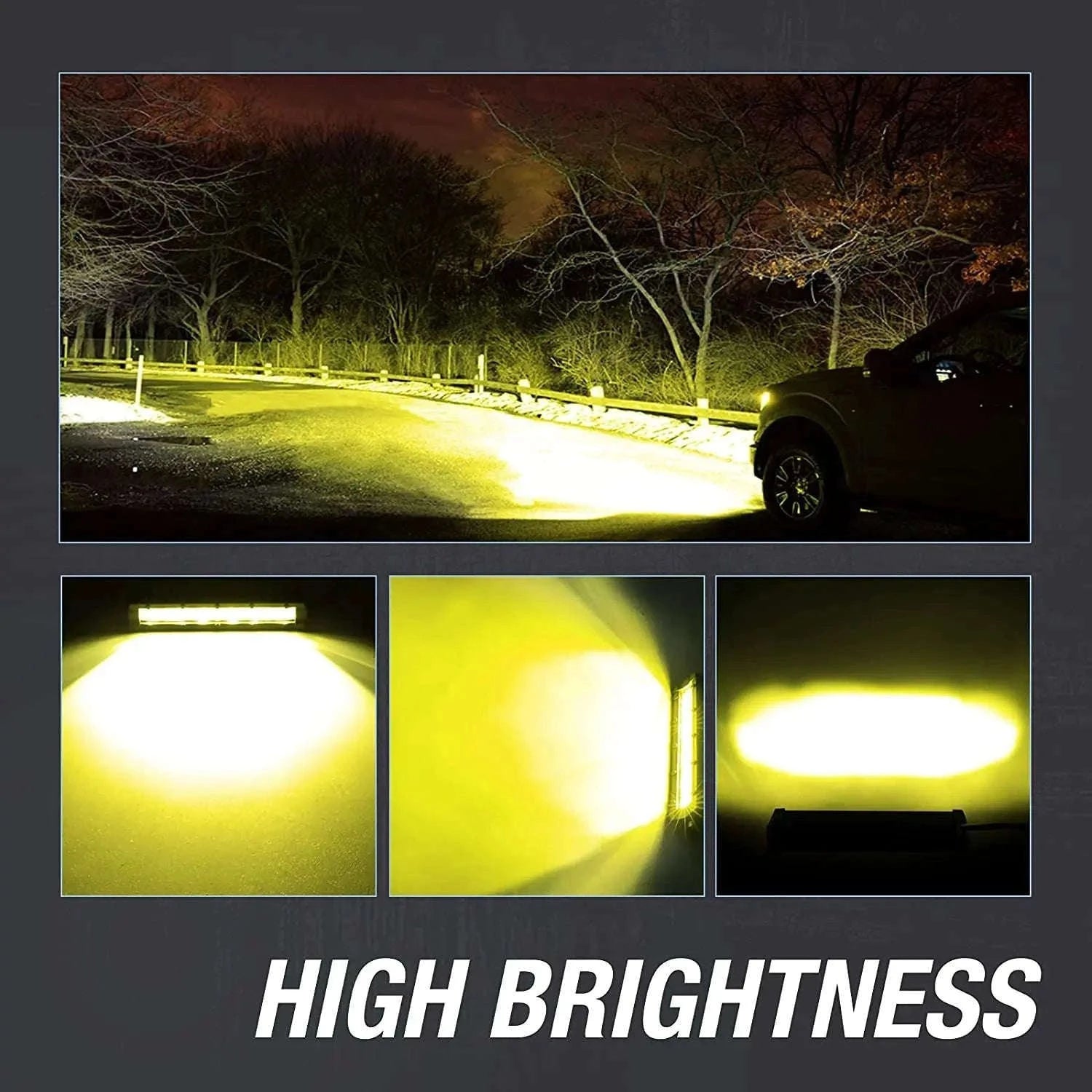 8 Inch 12V 24V Slim LED Light Bar Spotlight Work Light-1pc 8 inch white