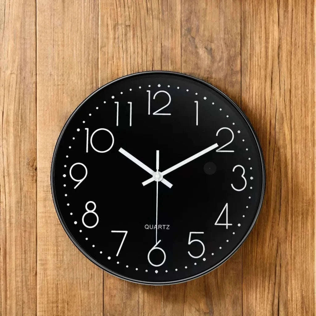 8-Inch Hidden IP Camera Wall Clock for Discreet Home Monitoring-black / Add 64G Card