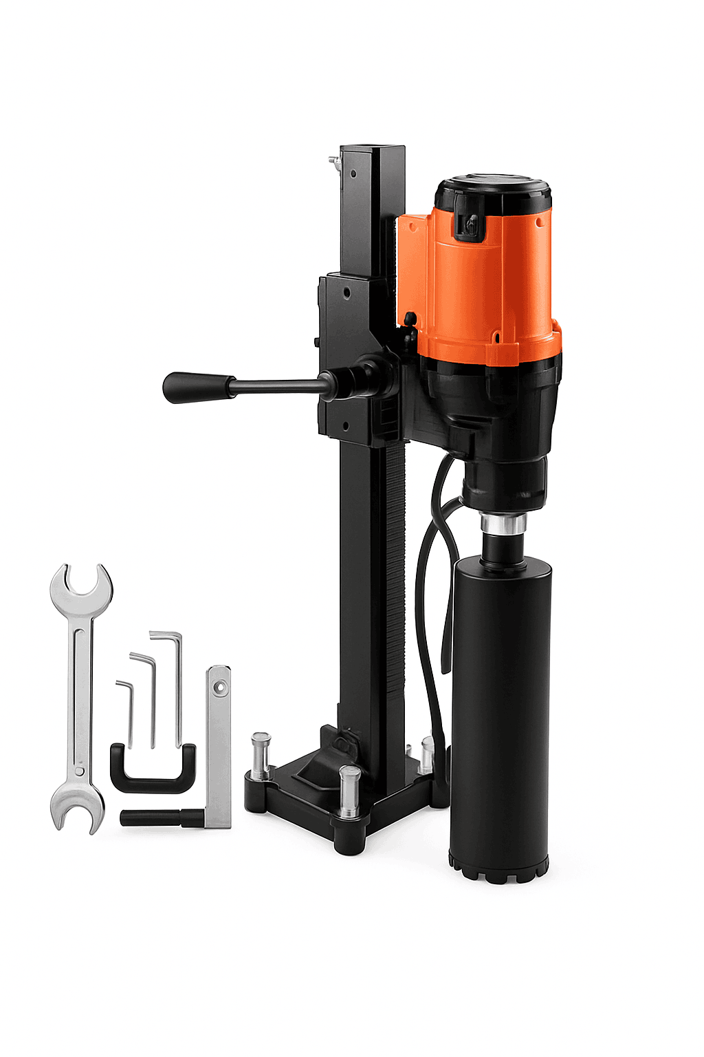 8-Inch Wet & Dry Diamond Core Drill Machine 750RPM Rig Stand-Poland