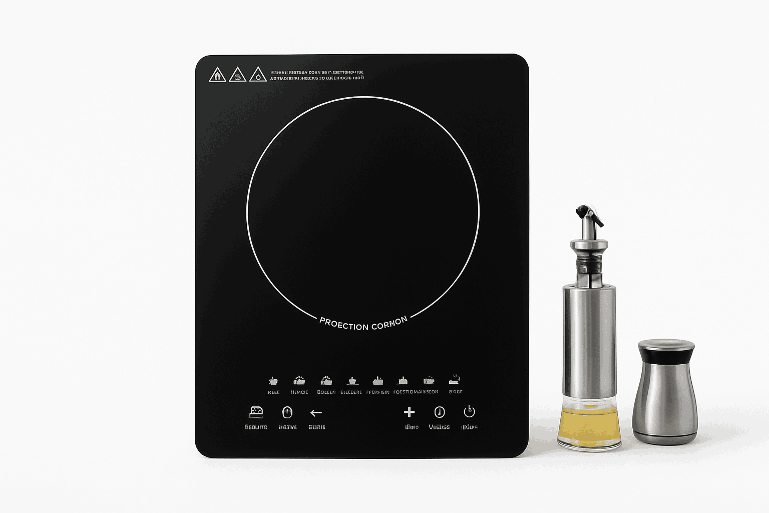 8-Level Induction Cooktop with Timer, 750W Countertop Stove-United States