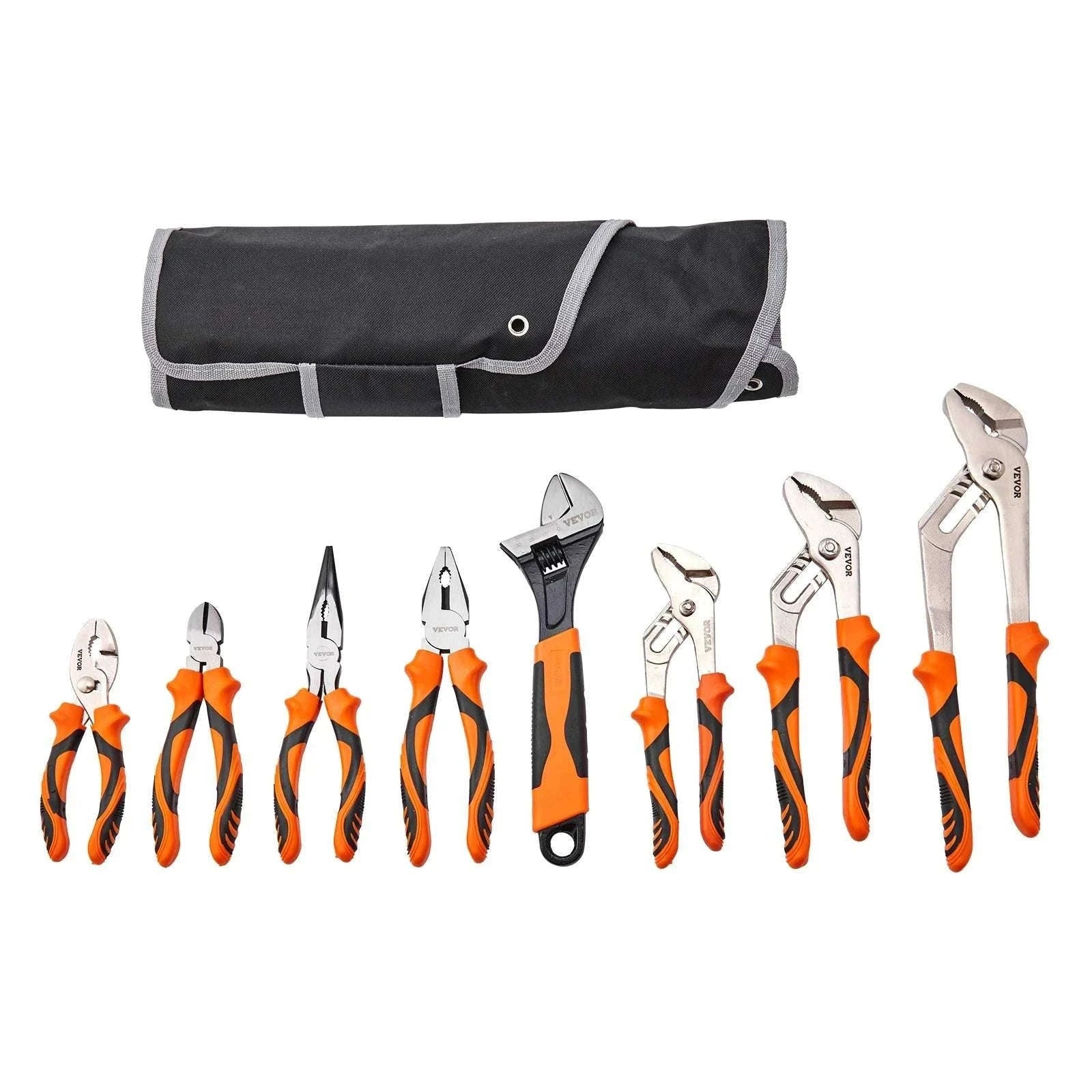 8-Piece High Carbon Steel Pliers Set with Adjustable Grip Tools-United States