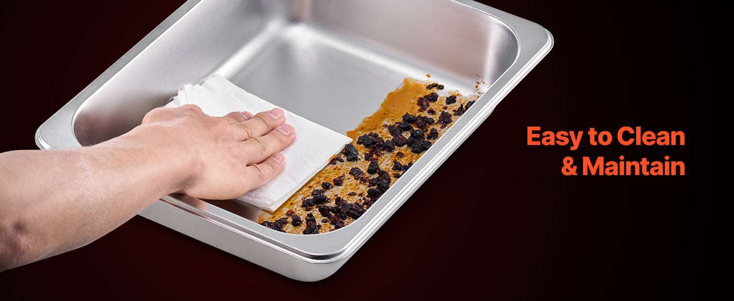 8 Qt Chafing Dish Buffet Set with 6 Pans for Catering & Events-Gold 4pcs / UNITED KINGDOM