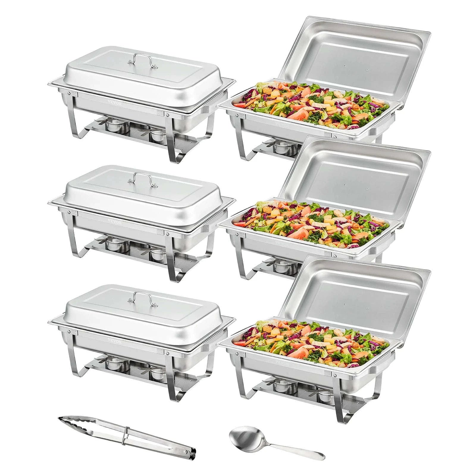 8 Qt Rectangle Chafing Dish Buffet Warmer Set-2 Packs / United States