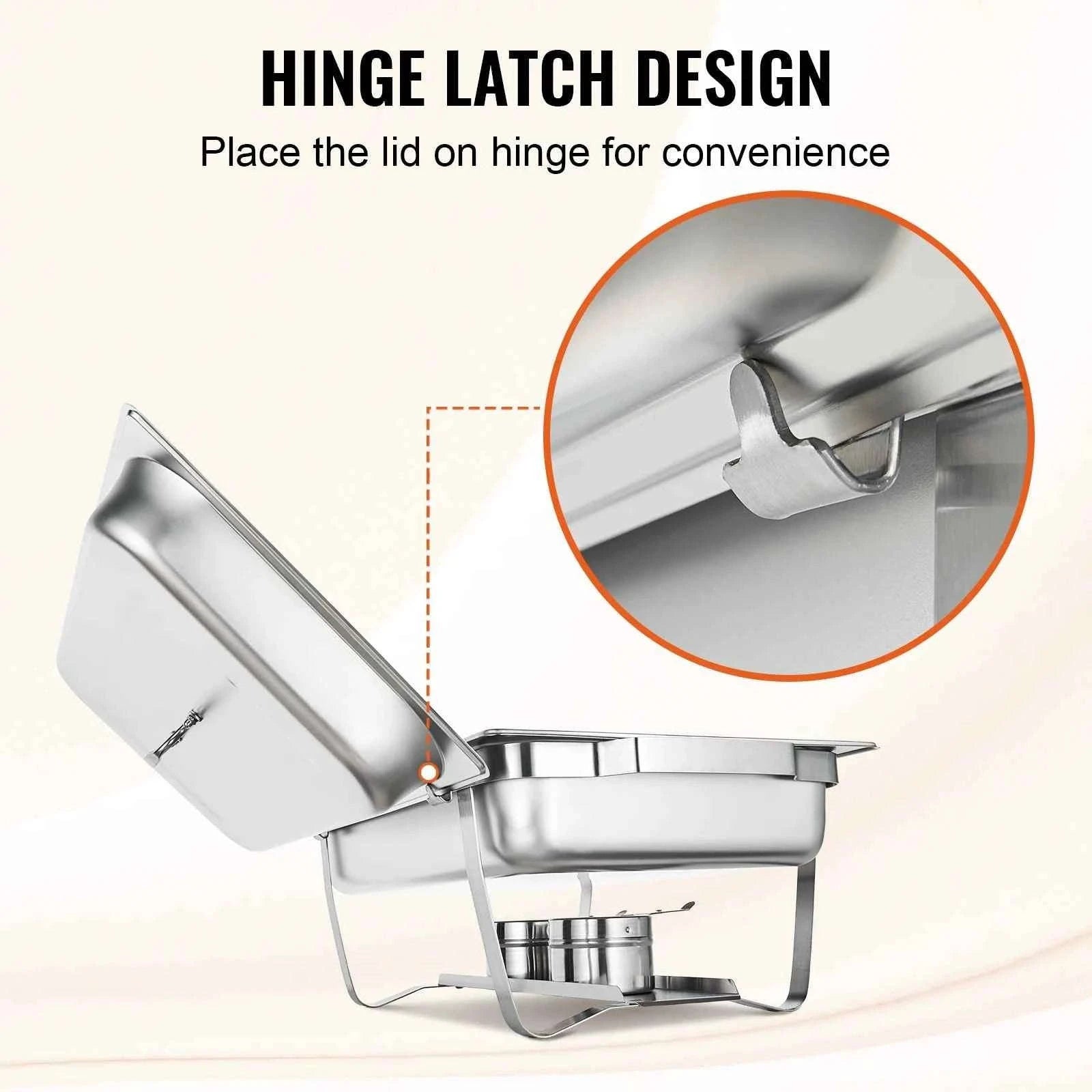 8 Qt Rectangle Chafing Dish Buffet Warmer Set-2 Packs / United States