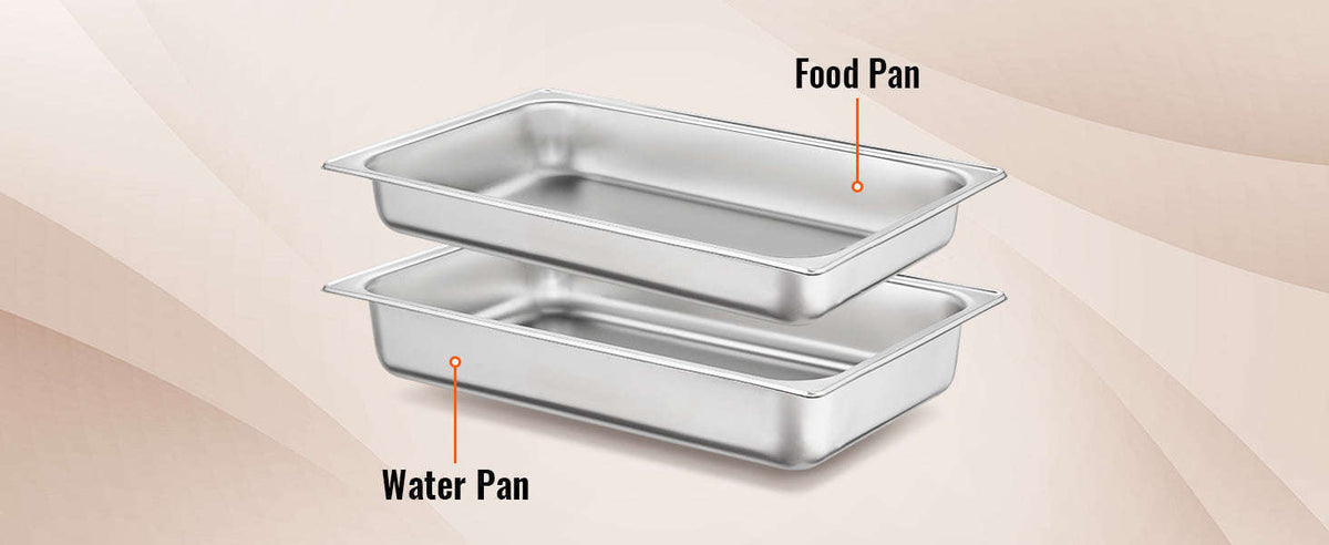 8 Qt Rectangle Chafing Dish Buffet Warmer Set-2 Packs / United States