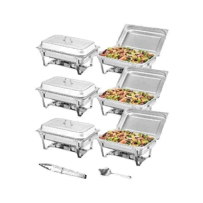 8 Qt Rectangle Chafing Dish Buffet Warmer Set-2 Packs / United States