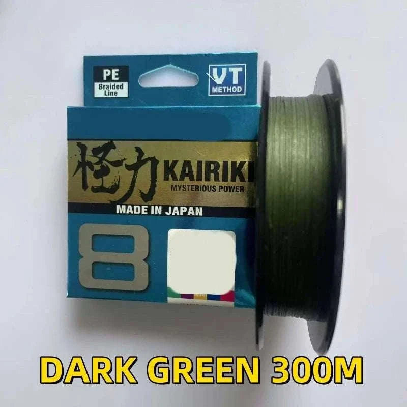 8 Strand Braided PE Fishing Line 150M–300M Floating Multi-Color-GREEN 300M / 3.0