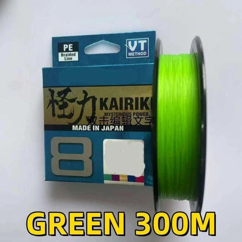 8 Strand Braided PE Fishing Line 150M–300M Floating Multi-Color-GREEN 300M / 3.0