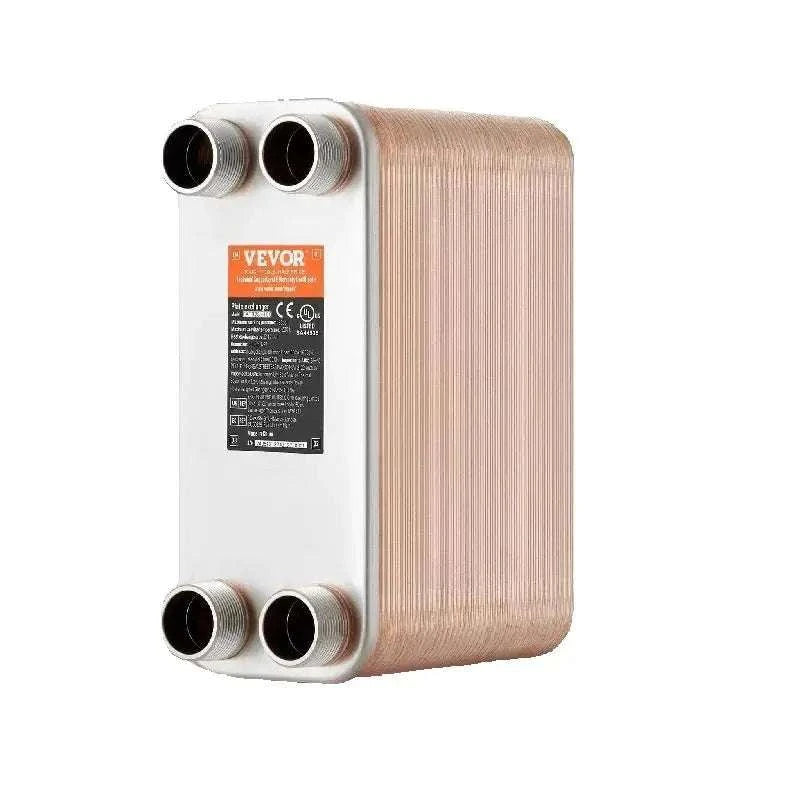 80 Plate Brazed Plate Heat Exchanger 5x12 Stainless Steel Unit-5x12in 80pcs / france