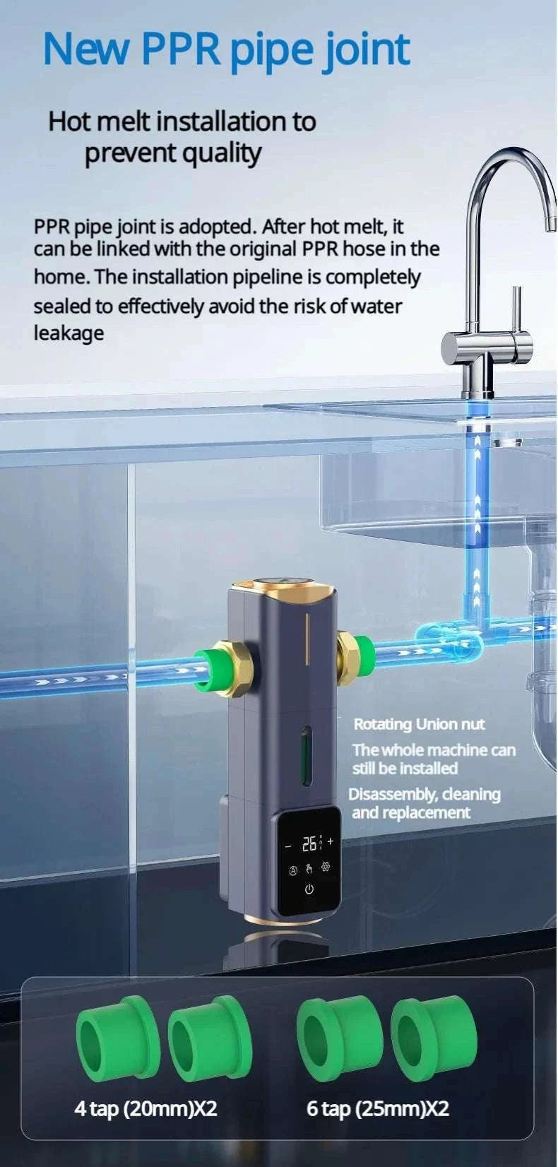 8000L/H Central Water Pre-Filter with Auto Self-Cleaning-Smart Water Purifier / China Mainland