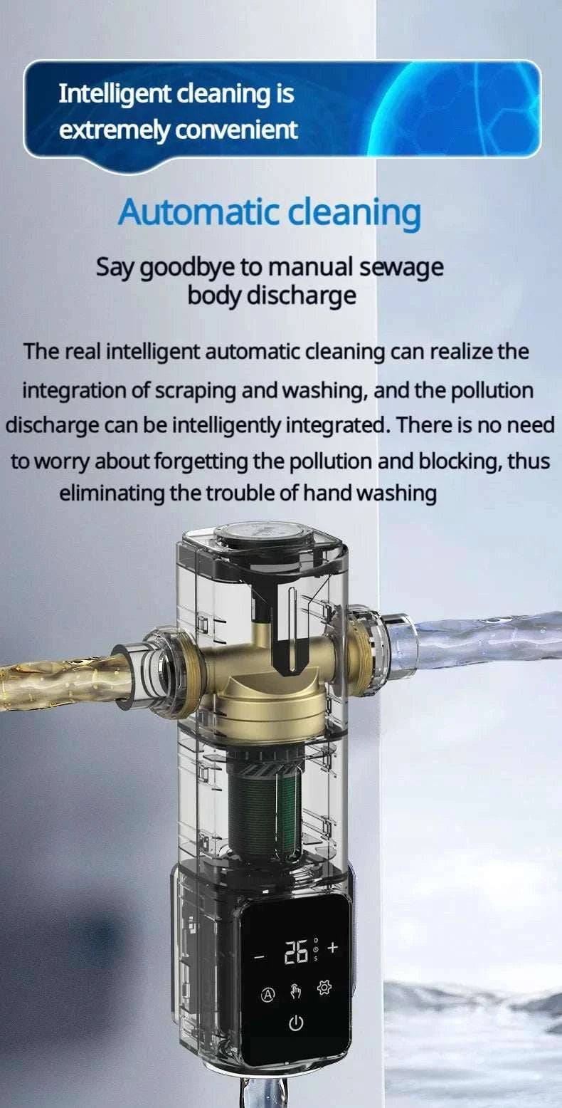 8000L/H Central Water Pre-Filter with Auto Self-Cleaning-Smart Water Purifier / China Mainland