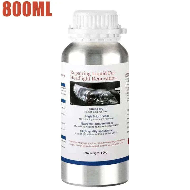 800ML Car Headlight Restoration Kit – Scratch Remover Polish Fluid-Set 4 Carton Kit / United States